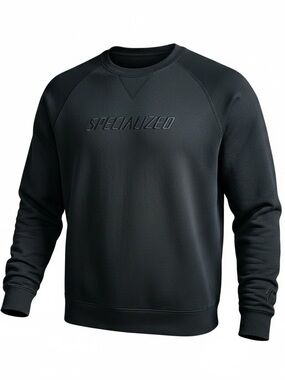 Specialized Men’s Black Crewneck Sweatshirt Organic Cotton - Large